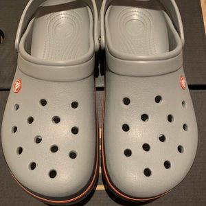 NWOT Gray Crocs